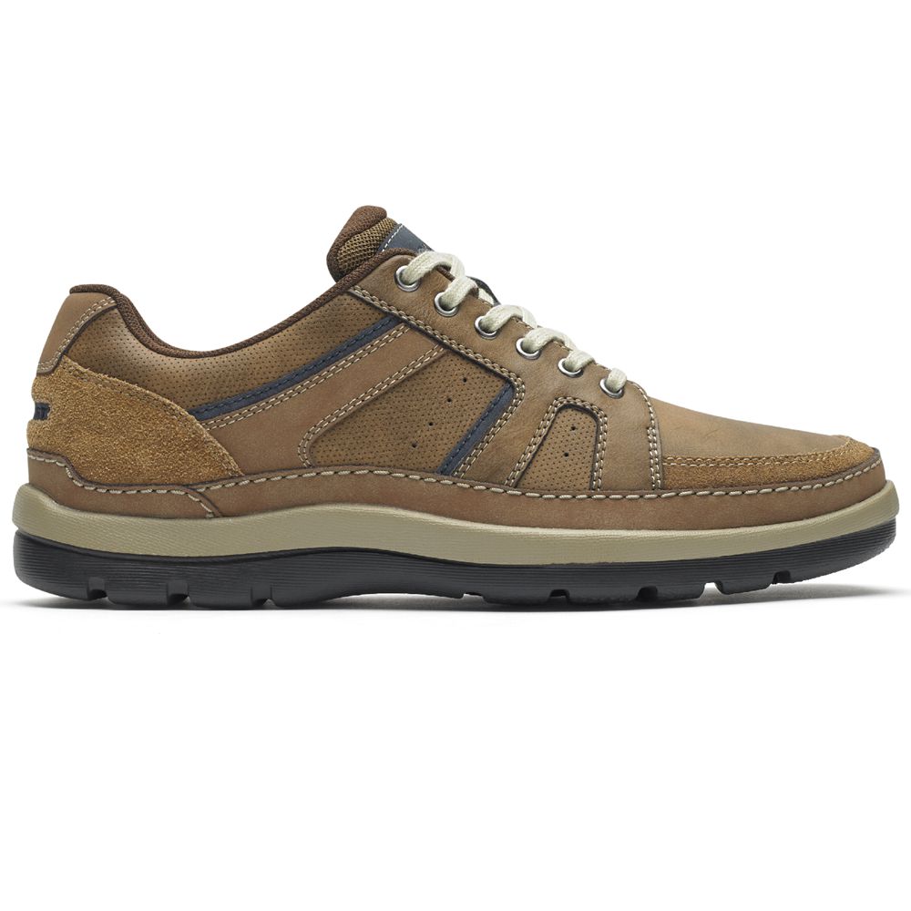 Rockport Men's Get Your Kicks Mudguard Blucher Sneakers - Brown - USA (7461DAENL)